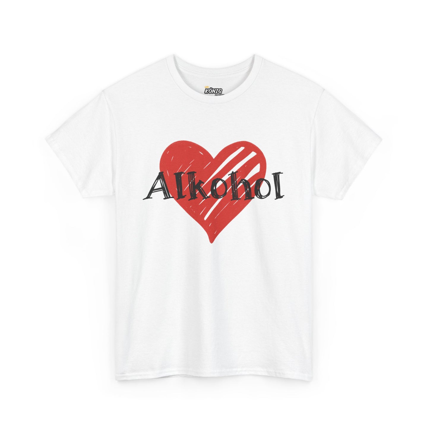 Alkohol Herz T-Shirt