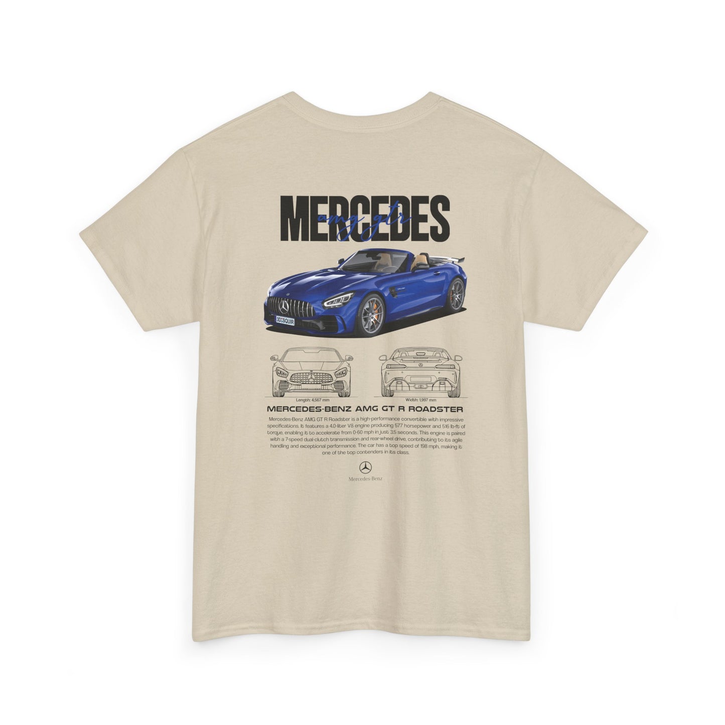 Mercedes Benz AMG GT R Roadster T-Shirt [BACKPRINT]