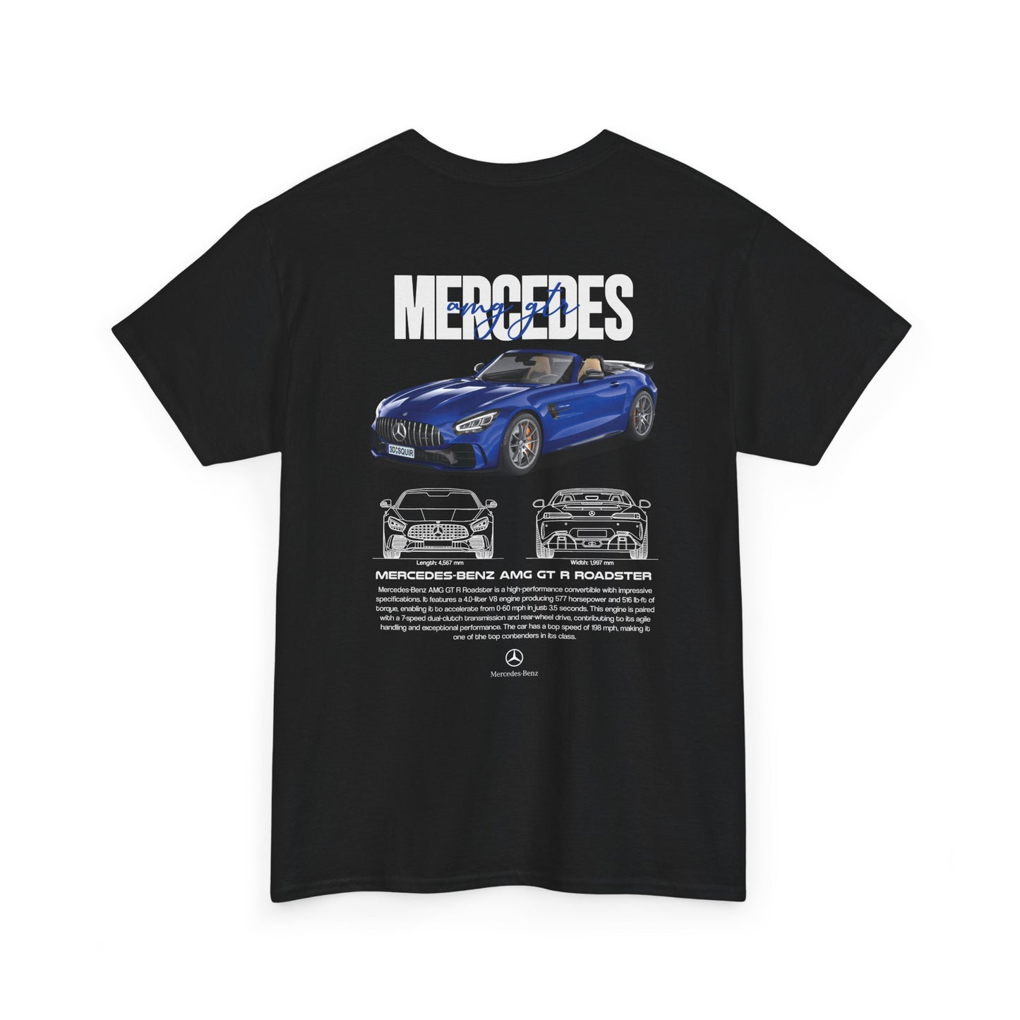 Mercedes Benz AMG GT R Roadster T-Shirt [BACKPRINT]